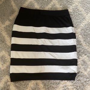 Black and white skirt